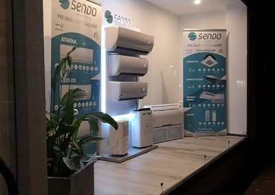 Schaufenster Klimaalarm24 - Ausstellung von Klimageräten und mobilen Klimaanlagen