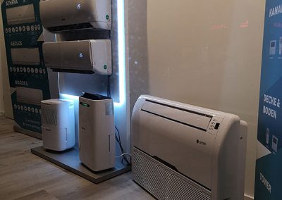 Messestand Klimaalarm24 auf der Offerta Karlsruhe -Ausstellung von Klimageräten