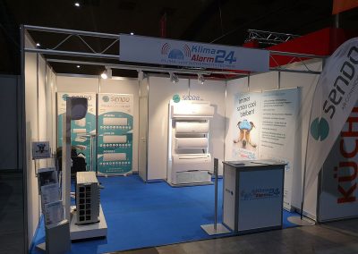 Messestand von Klimaalarm24 - Ausstellung von Klimageräten